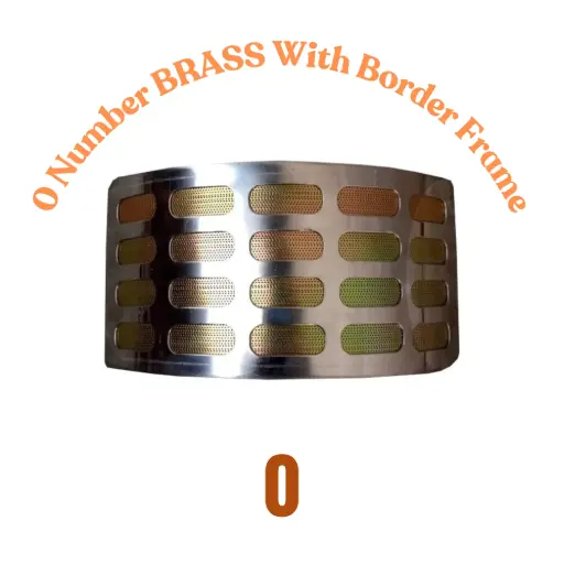 [0000205] 0 - Number Border Frame Brass Jali